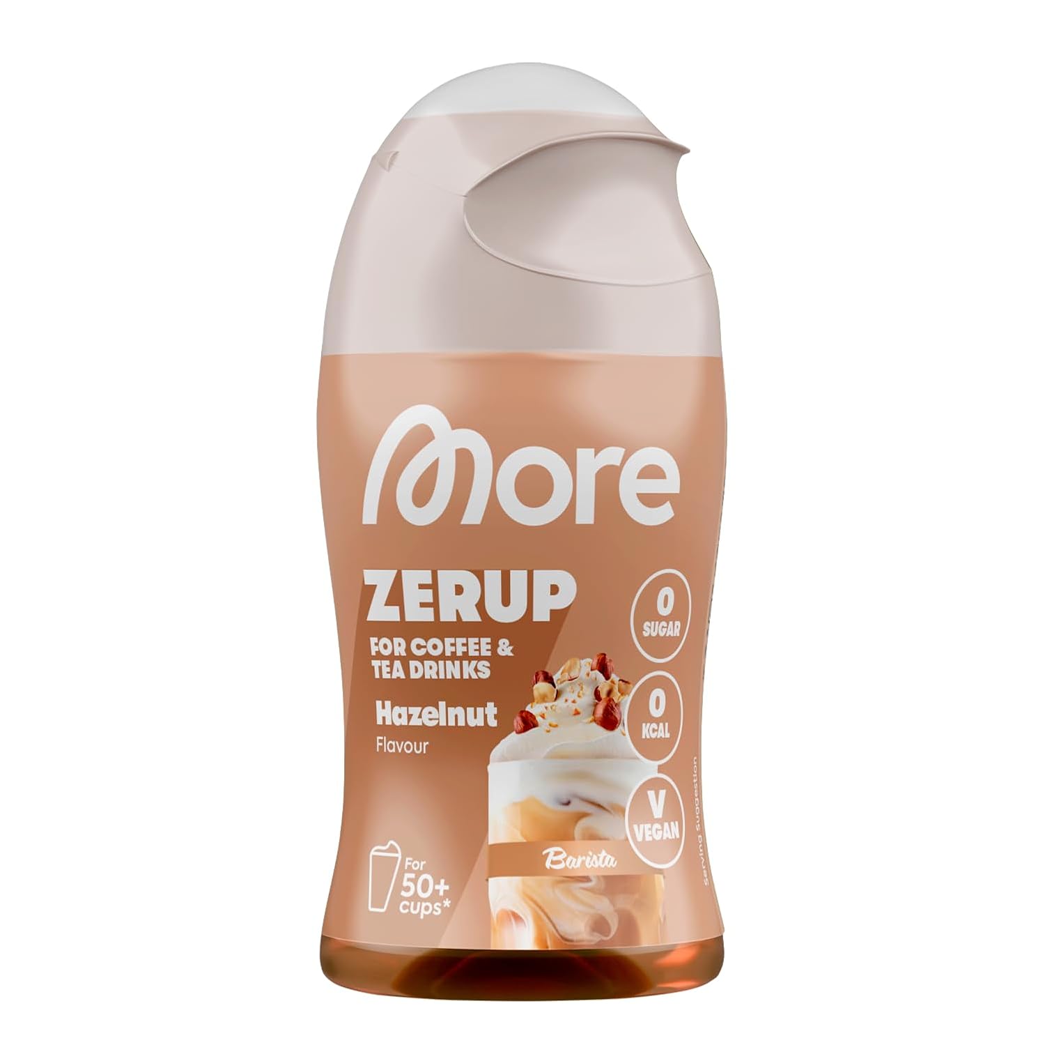 MORE Barista Zerup, Vanilla, 65 ml, für Kaffee, Tee und Heißgetränke, vegan, zero Kalorien - made in Germany