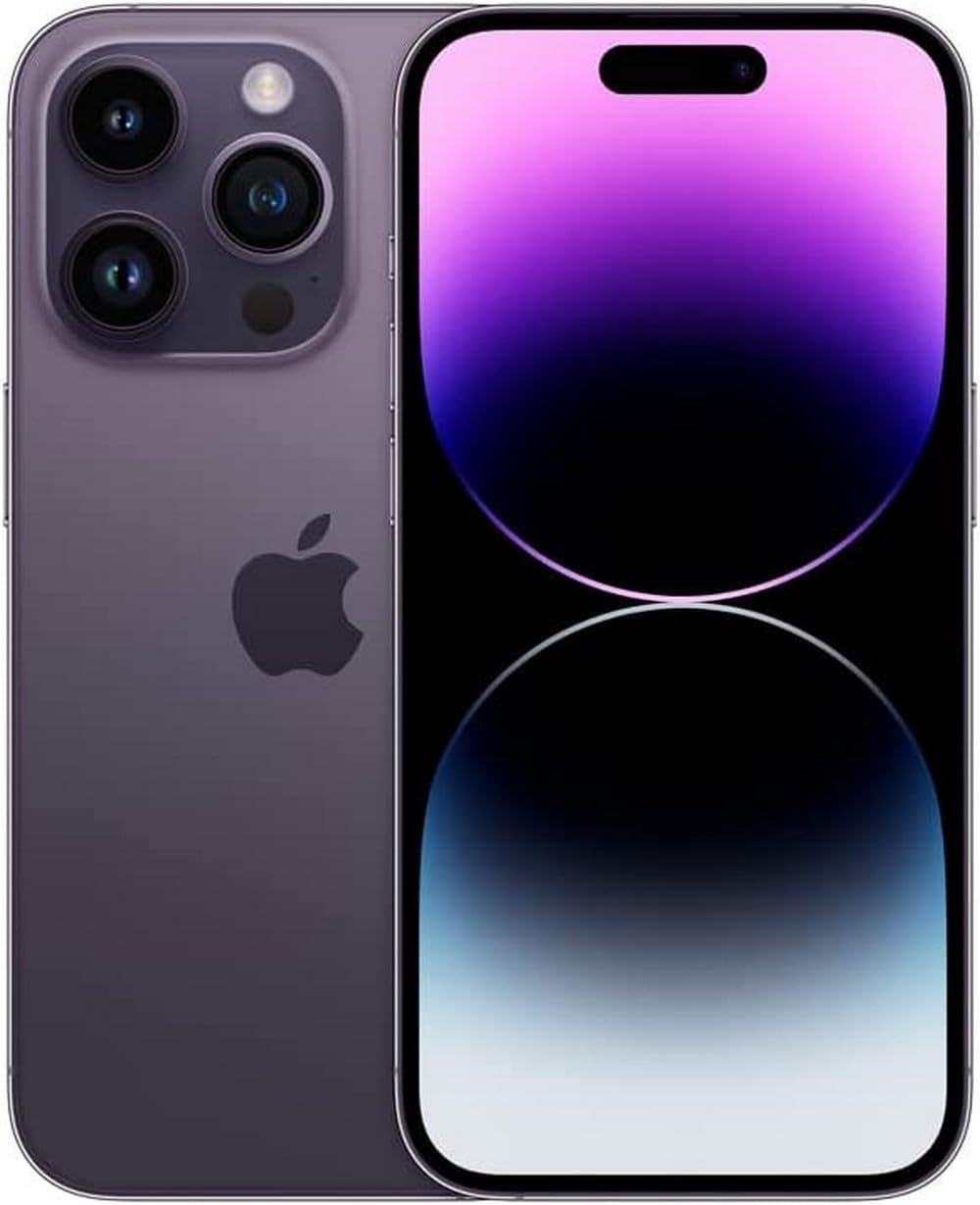 Apple iPhone 14 Pro, 128GB, Space Black - Unlocked (Renewed)