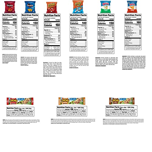 Frito-Lay Ultimate Classic Snacks Package, Variety Assortment of Chips, Cookies, Crackers, & Nuts, (Pack of 40) (Packaging May Vary)