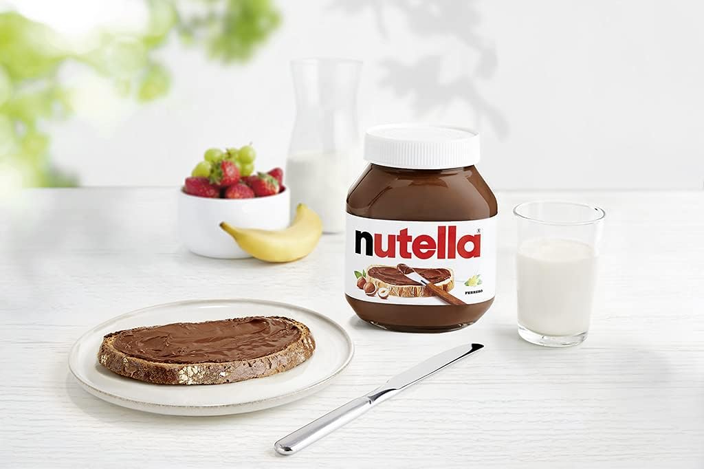 nutella - Nuss-Nougat-Creme, 1 Glas mit 750g, leckere Haselnuss-Schoko-Creme als Aufstrich oder für Rezepte