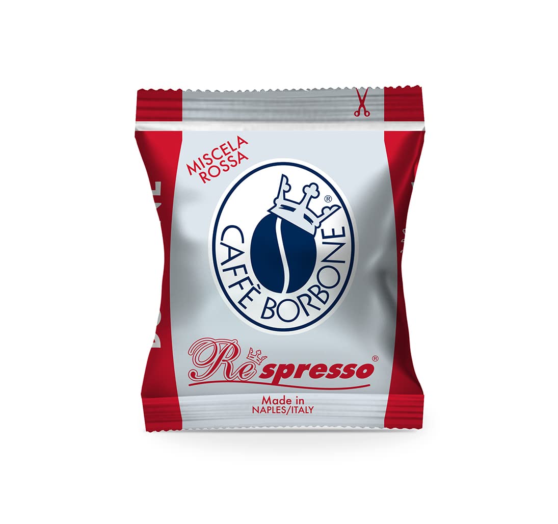 Caffè Borbone Respresso, Blaue Kaffeemischung - 100 Kapseln - Kompatibel mit Nespresso®* Haushalts-Espressomaschinen