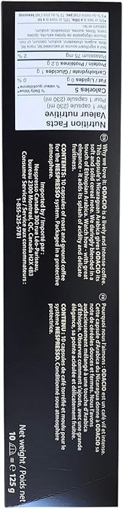 Nespresso Vertuo Capsules, Odacio, Medium Roast Coffee, 30-Count Coffee Pods, Brews 7.8oz