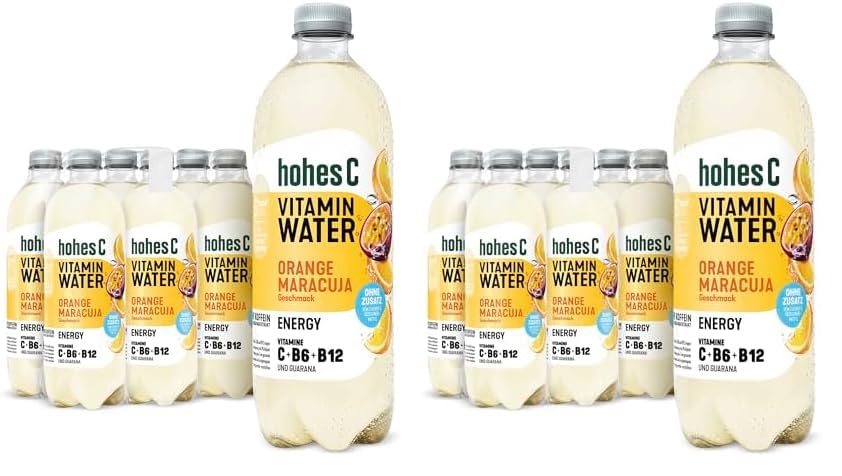 hohes C Vitamin Water Protect Limette & Ingwer (6 x 750ml), für dein Immunsystem: Vitamin C, D, E + Zink, gegen oxidativen Stress, nur 6kcal/100ml, ohne Zuckerzusatz & Süßungsmittel, vegan
