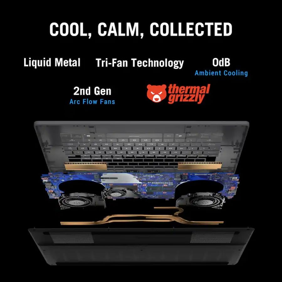 ASUS ROG Strix G16 (2025) Gaming Laptop, 16” FHD+ 16:10 165Hz/3ms Display, NVIDIA® GeForce RTX™ 5060 Laptop GPU, Intel® Core™ i7 Processor 14650HX, 16GB DDR5, 1TB Gen 4 SSD, Wi-Fi 7, Windows 11 Home