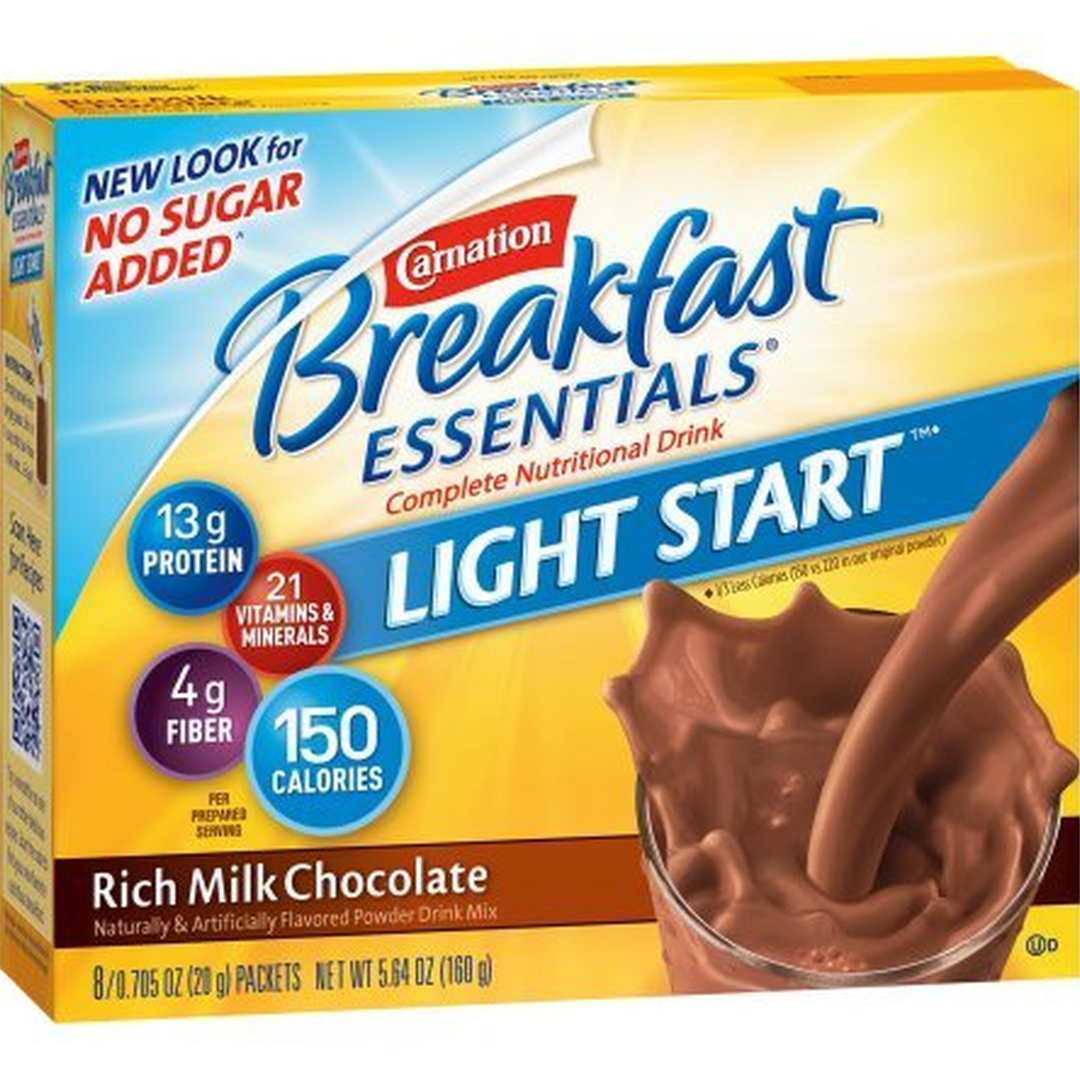 Carnation Breakfast Essentials Drink Mix, Rich Milk Chocolate (Pack of 4)
