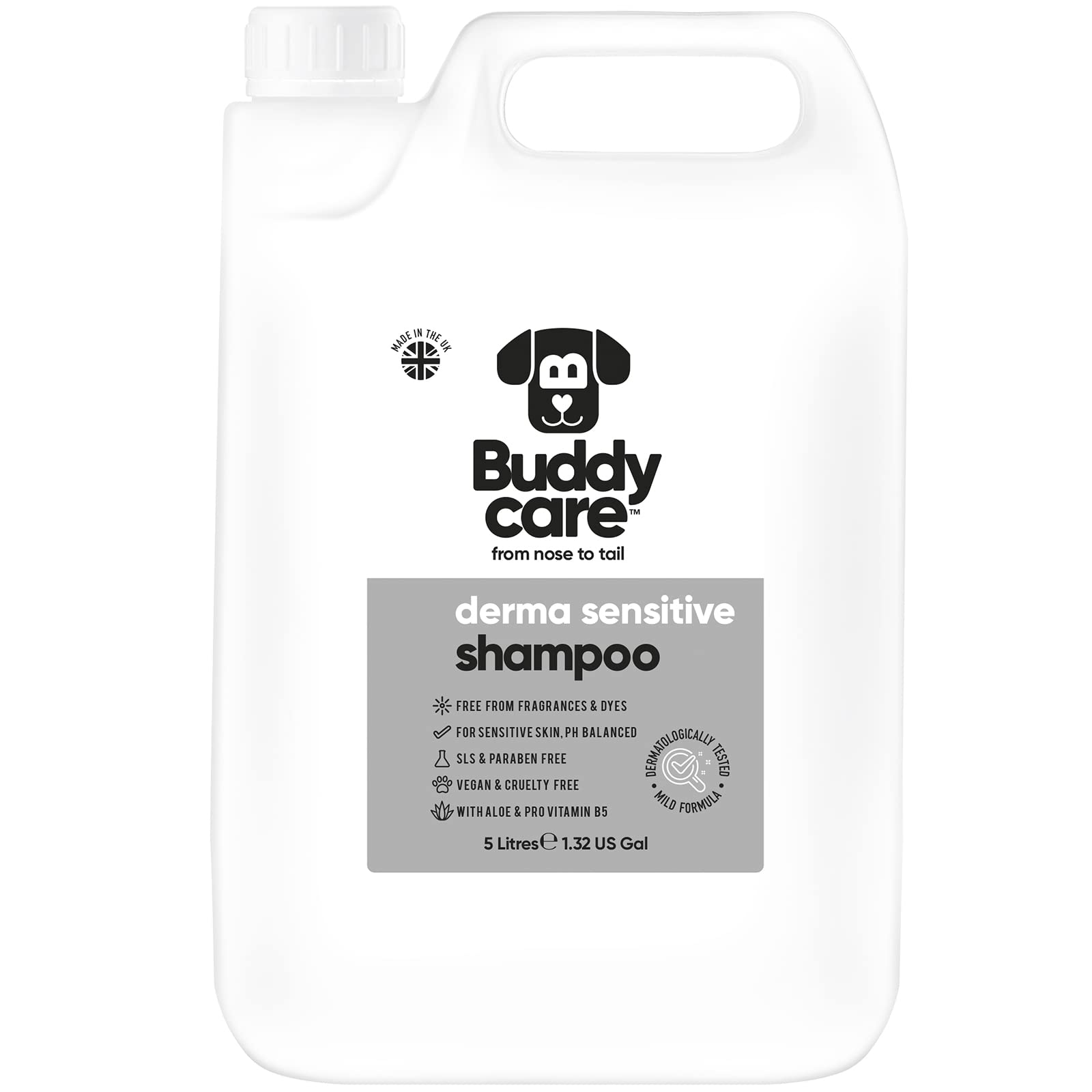 2in1 Hundeshampoo und Conditioner von Buddycare (500ml) - Praktisches Hundeshampoo langhaar und welpen Shampoo Mit Aloe Vera und Pro-Vitamin B5 Rückfettendes Shampoo Für Alle Hunderassen