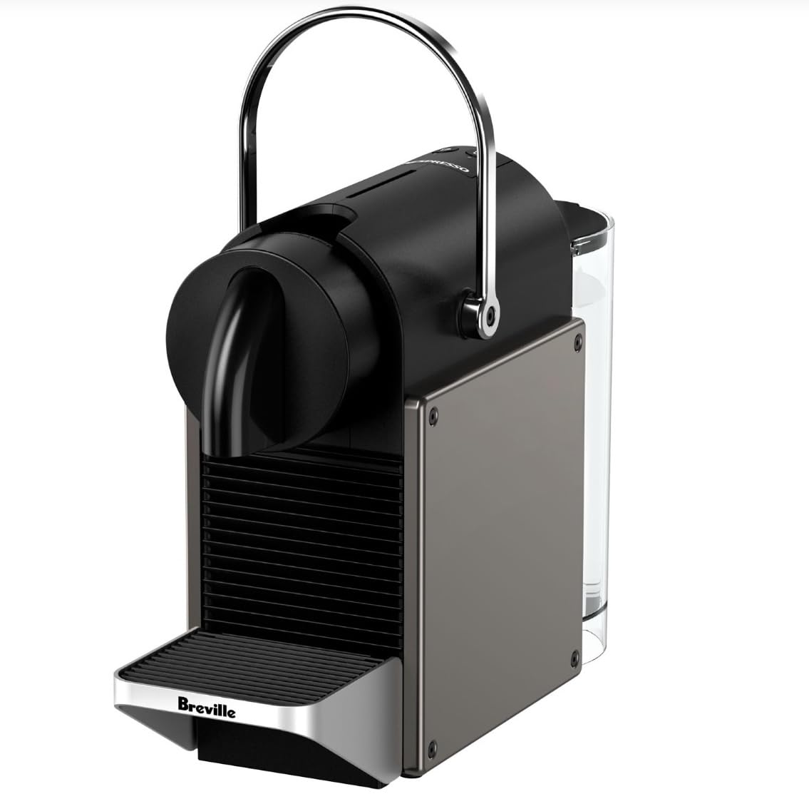 Nespresso BEC430TTN Pixie Espresso Machine by Breville, Titan