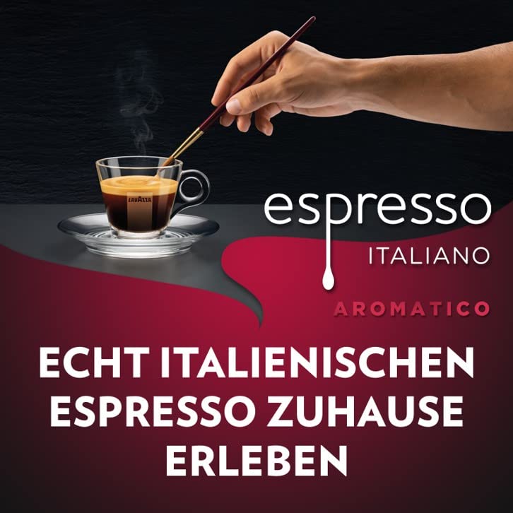 Lavazza, Espresso Italiano Cremoso, Arabica und Robusta Kaffeebohnen, mit Aromanoten von Gewürzen und Kakao, Intensität 8/10, Mittlere Röstung, 1 Packung mit 1 Kg