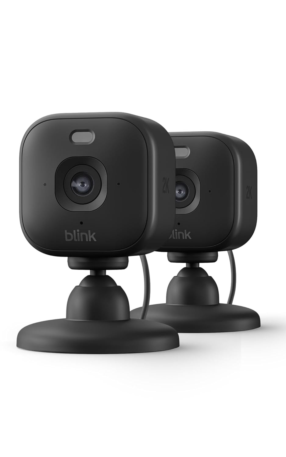 Blink Mini 2K+ (neueste Generation) Überwachungskamera für den Innenbereich| Sicherheitskamera mit Netzstecker für zuhause | 2K-Videoauflösung, 4-fach-Zoom, Nachtsicht in Farbe | 1 Kamera – Schwarz