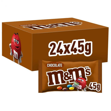 M&M's Crispy, Schokoladen Großpackung, 24 x 36g, Knusprige Schokolinsen als Süßigkeiten, Schokoladen Geschenk (816g)