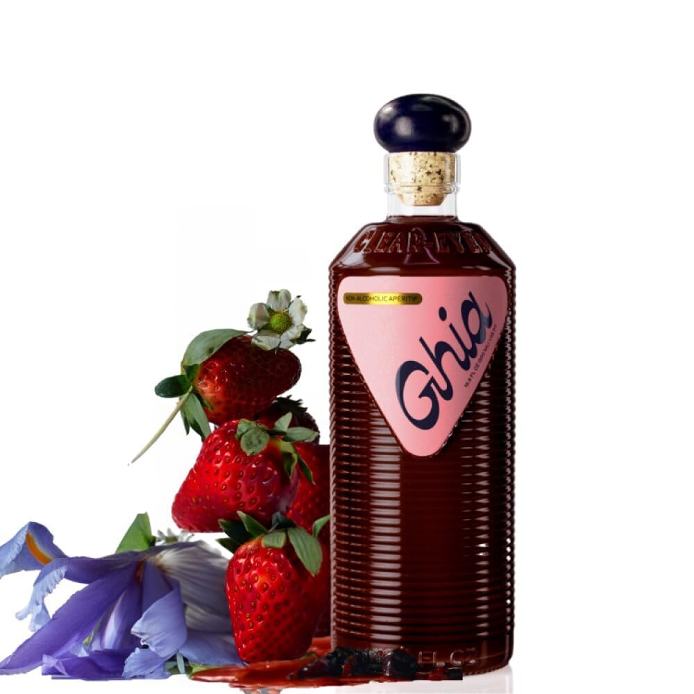 Ghia Non-Alcoholic Apéritif - 500ml | Botanical Mediterranean-Inspired Spirit Cocktail Mixer with Notes of Citrus, Rosemary & Bitter Herbs - Vegan, No Added Sugar, No Artificial Flavors, Caffeine-Free