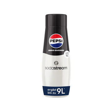 SodaStream Sirup 3x Pepsi Zero Zucker - 1x Flasche ergibt 9 Liter Fertiggetränk, Sekundenschnell zubereitet und immer frisch, 440 ml