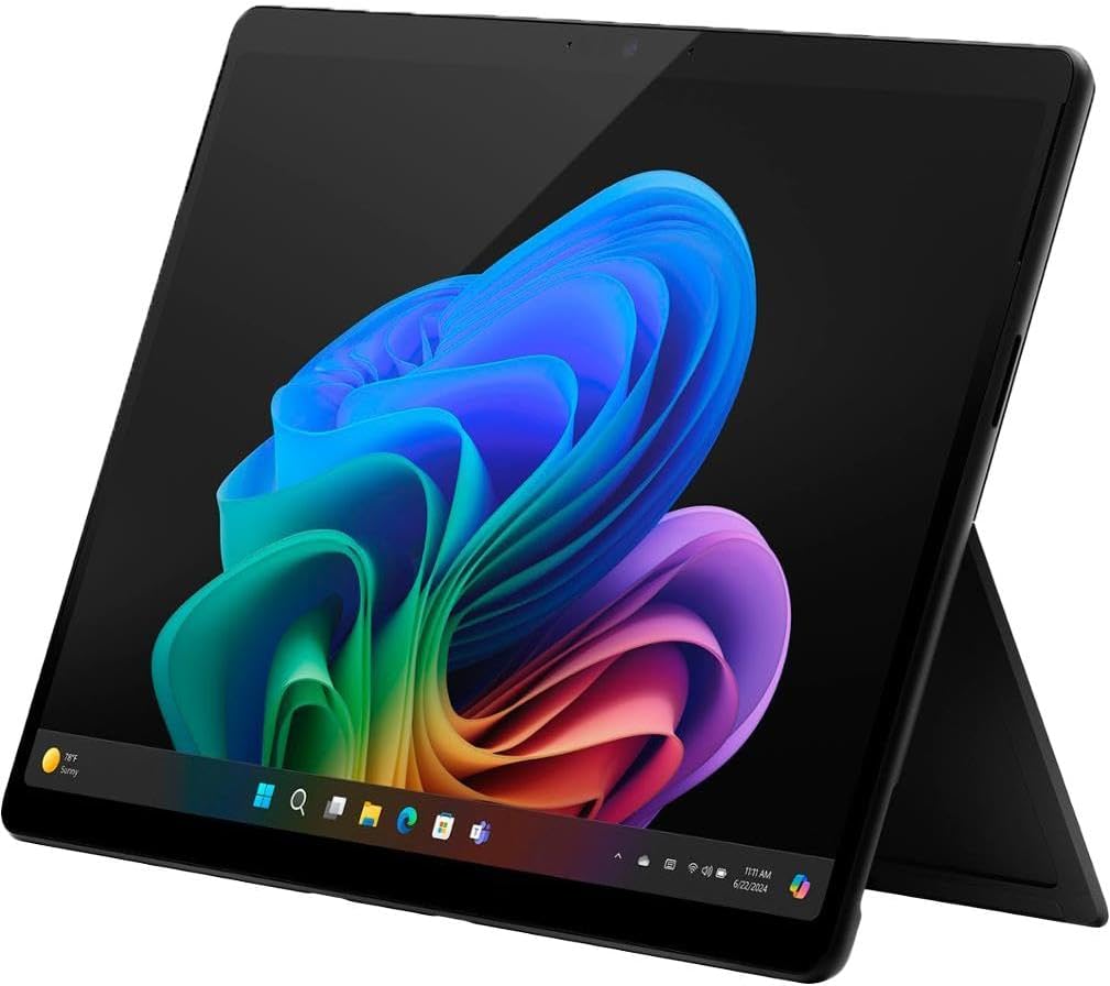 Microsoft Surface Pro 2-in-1 Laptop/Tablet (2024), Windows 11 Copilot+ PC, 13" Touchscreen Display, Snapdragon X Plus (10 Core), 16GB RAM, 512GB Storage, Sapphire