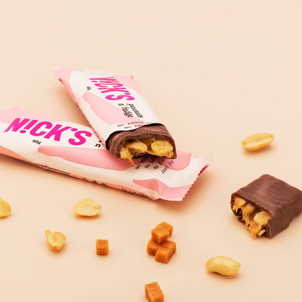 NICKS Keto Riegel Coconut, Schokolade Kokos Snacks, 175 Kalorien, 2 Net carbs, ohne Zuckerzusatz, Glutenfrei, Low carb Süssigkeiten (15x40g)