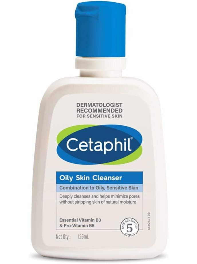 Cetaphil Oily Skin Cleanser, Face & Body Wash for Men & Women, Combination to Oily and Sensitive Skin, Unscented, 236ml