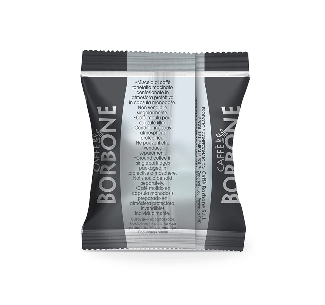 Caffè Borbone Respresso, Blaue Kaffeemischung - 100 Kapseln - Kompatibel mit Nespresso®* Haushalts-Espressomaschinen