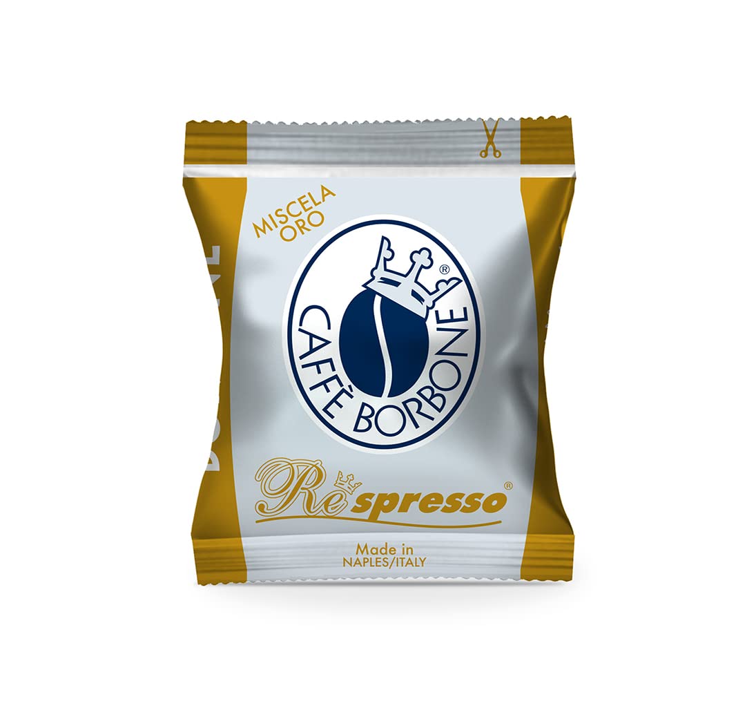 Caffè Borbone Respresso, Blaue Kaffeemischung - 100 Kapseln - Kompatibel mit Nespresso®* Haushalts-Espressomaschinen