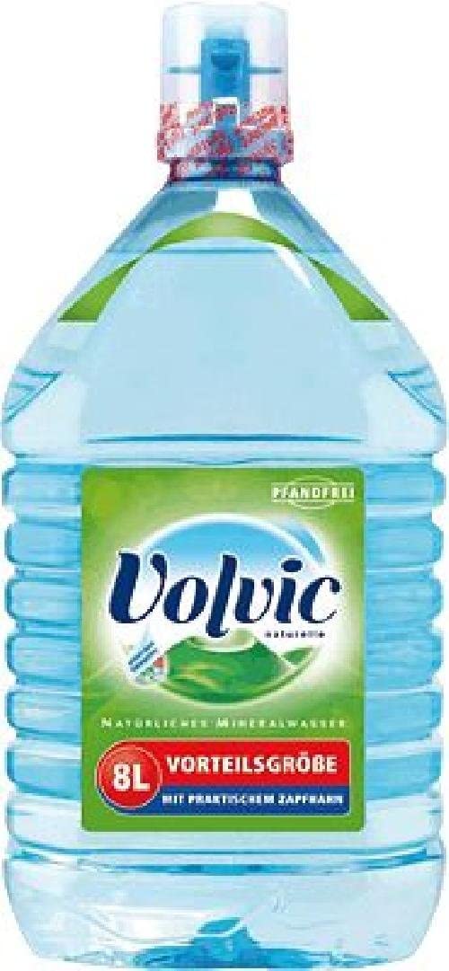 Volvic Natürliches Mineralwasser 1 x 8 Liter Kanister Vorteilsgröße Pfandfrei