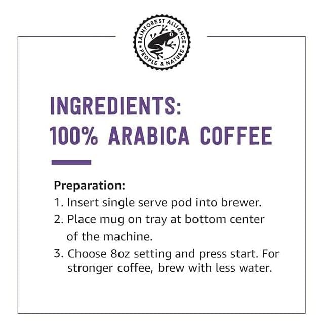 Amazon Brand - Solimo Dark Roast Coffee Pods, Compatible with Keurig 2.0 K-Cup Brewers, 100 Count (Pack of 1)