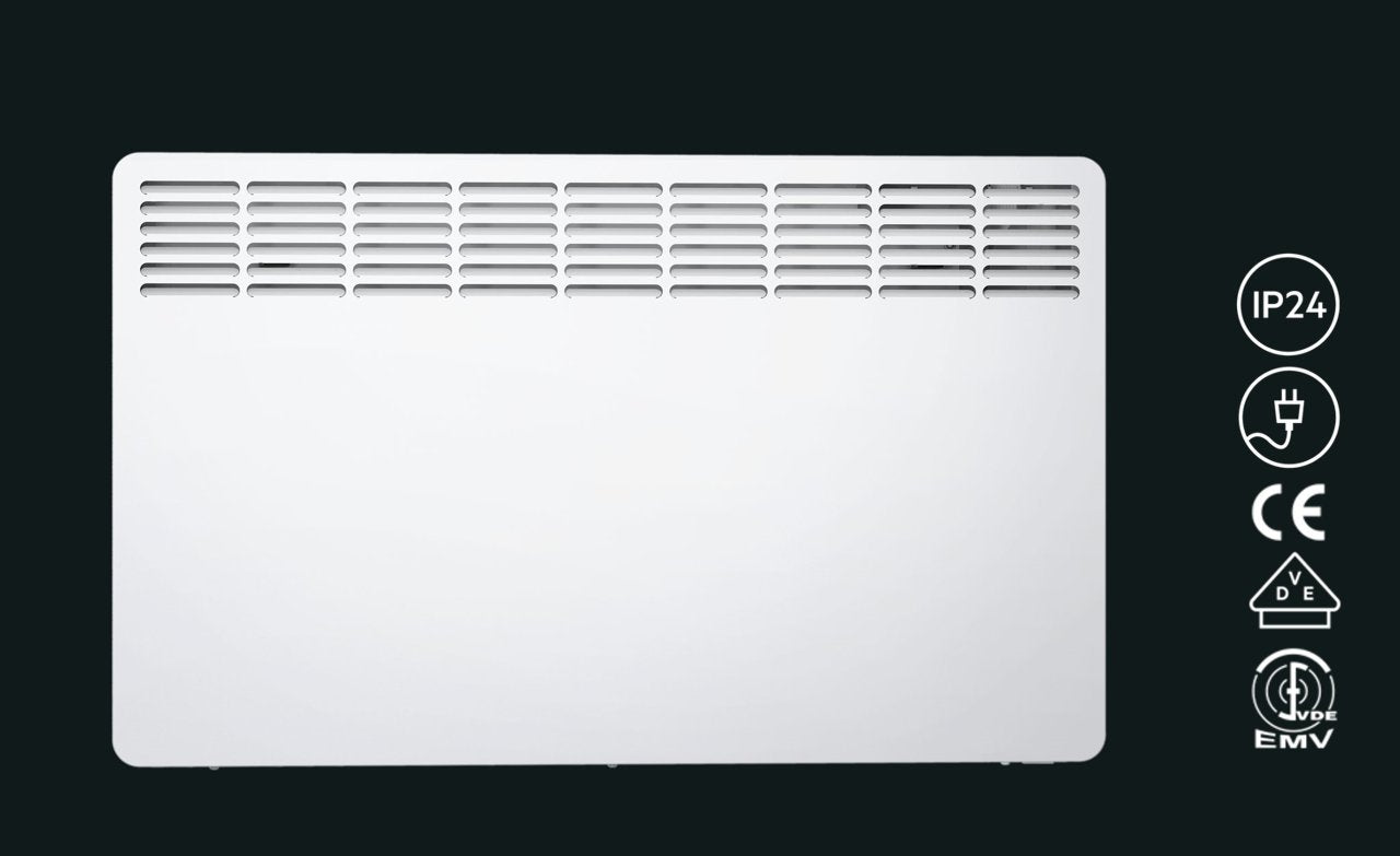 AEG Wandkonvektor WKL 505, Elektroheizung energiesparend, 500 W für ca. 6 m², LCD-Display, Wochenzeitschaltuhr, 236531
