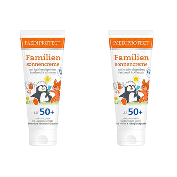 PAEDIPROTECT Familien Sonnencreme LSF 50+ 200 ml, korallenfreundlicher Sonnenschutz für Baby, Kinder und Erwachsene, ohne Parfüm und Mikroplastik, vegan