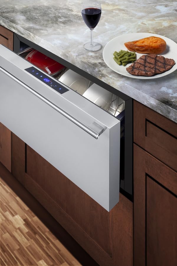Summit Appliance SPHC30 30-Inch Wide Convertible Drawer Refrigerator/Warming Cabinet - Panel-Ready Drawer Front (Panel Ready Not Included); Commercially Approved; Weatherproof; CARB Compliant