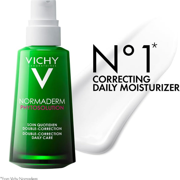 Vichy Normaderm Phytosolution Double Correction Daily Care Moisturiser for Oily & Acne Skin with Salicylic Acid 50ml