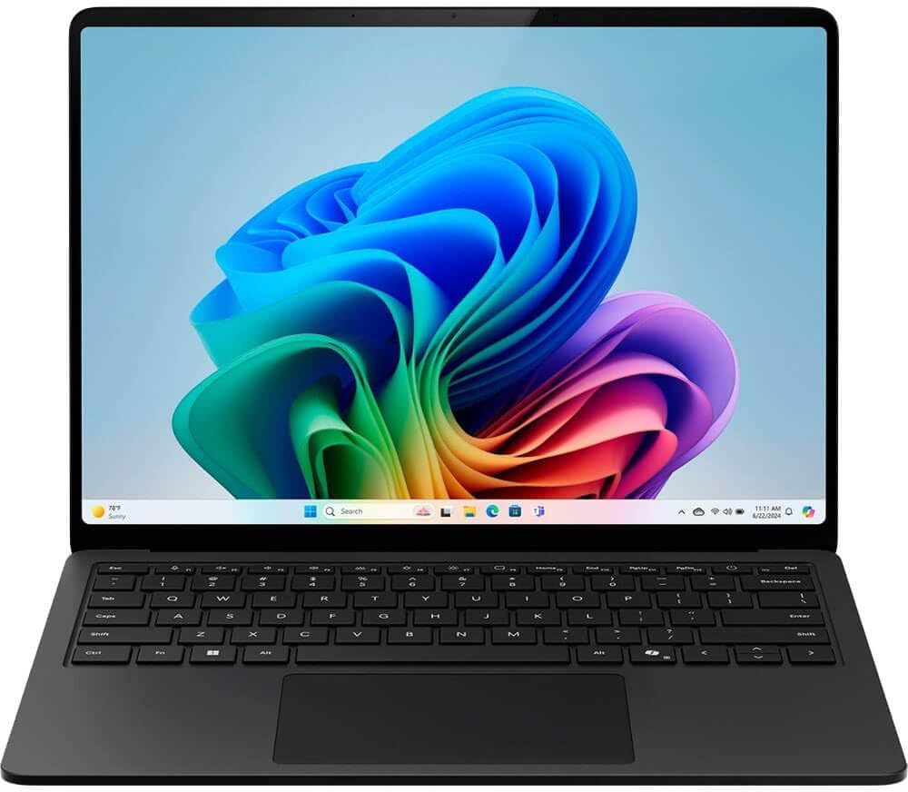 Microsoft Surface Laptop (2024), Windows 11 Copilot+ PC, 13.8" Touchscreen Display, Snapdragon X Elite (12 core), 16GB RAM, 1TB SSD Storage, Platinum