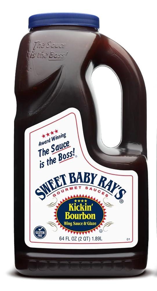 Sweet Baby Ray's Award Winning Sauce | Lemon Pepper Flavor | 64 oz Bottle | Kosher | Gluten Free | Made in the USA