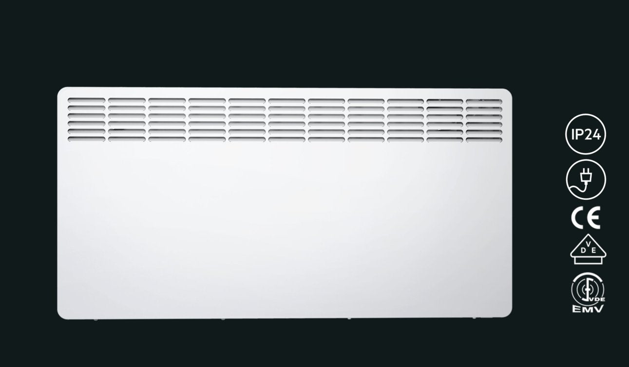 AEG Wandkonvektor WKL 505, Elektroheizung energiesparend, 500 W für ca. 6 m², LCD-Display, Wochenzeitschaltuhr, 236531