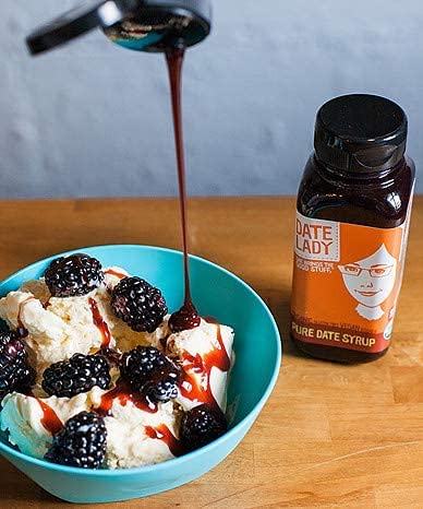 Date Lady Date Syrup 12 oz Squeeze Bottle | Organic, Vegan, Paleo, Gluten-free & Kosher (3-Pack) Sugar Substitute | More Nutrition Than Maple Syrup or Honey