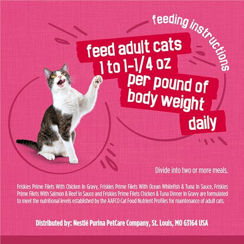 Purina Friskies Gravy Wet Cat Food Variety Pack, Surfin' and Turfin' Prime Filets Favorites - (Pack of 40) 5.5 oz. Cans
