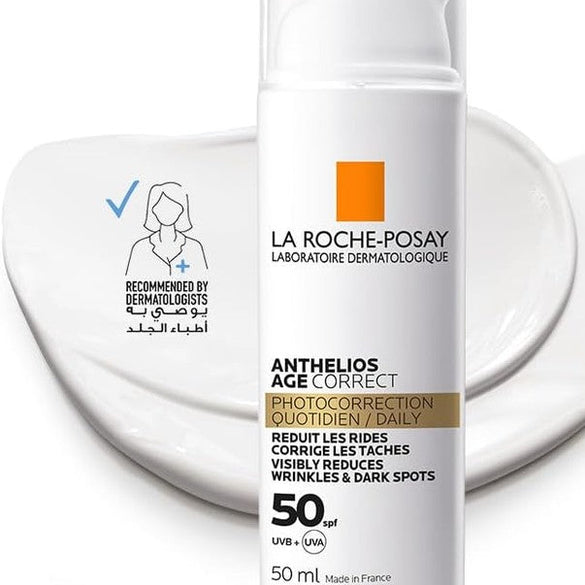 La Roche Posay Anthelios Age Correct SPF50 Anti Ageing Invisible Sunscreen with Niacinamide 50ml