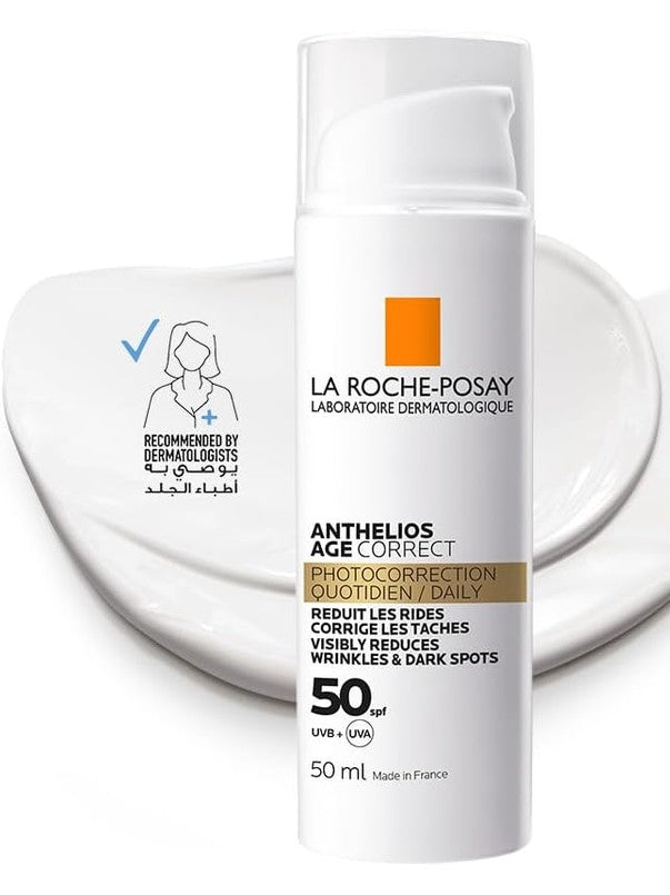 La Roche Posay Anthelios Age Correct SPF50 Anti Ageing Invisible Sunscreen with Niacinamide 50ml