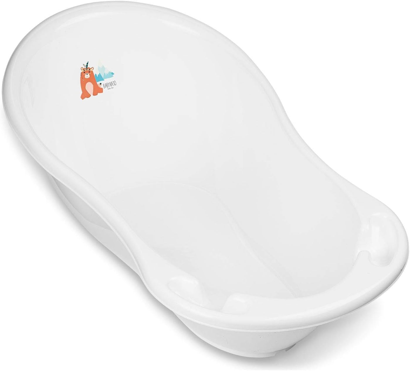 Baby Badewanne mit Gestell 4 Set TÜV Rheinland zertifiziert! Babybadewannen + Baby Badewannensitz +Abfluss + Gestell - Babywanne mit Ständer! Baby Pflegeset für Neugeborene.