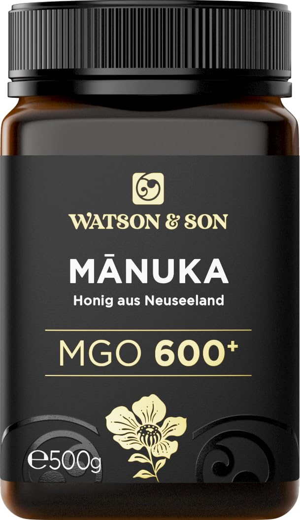 Watson & Son Manuka Honig MGO 600+ 250g | Premium Qualität aus Neuseeland