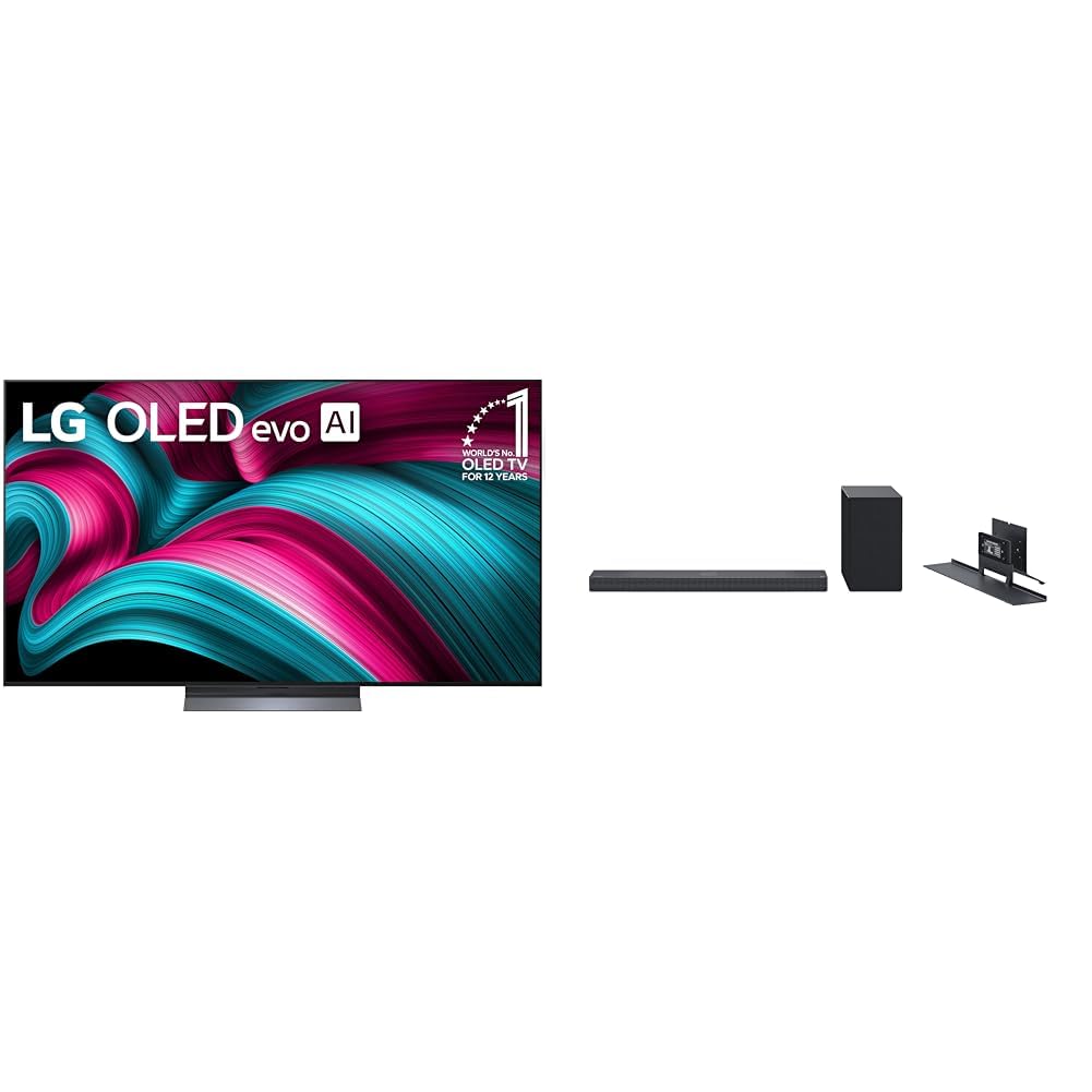 LG 65-Inch Class OLED evo AI 4K C5 Series Smart TV w/Dolby Atmos, Dolby Vision, HDR10, AI Super Upscaling 4K, Filmmaker Mode, Wow Orchestra, Alexa Built-in (OLED65C5PUA, 2025)
