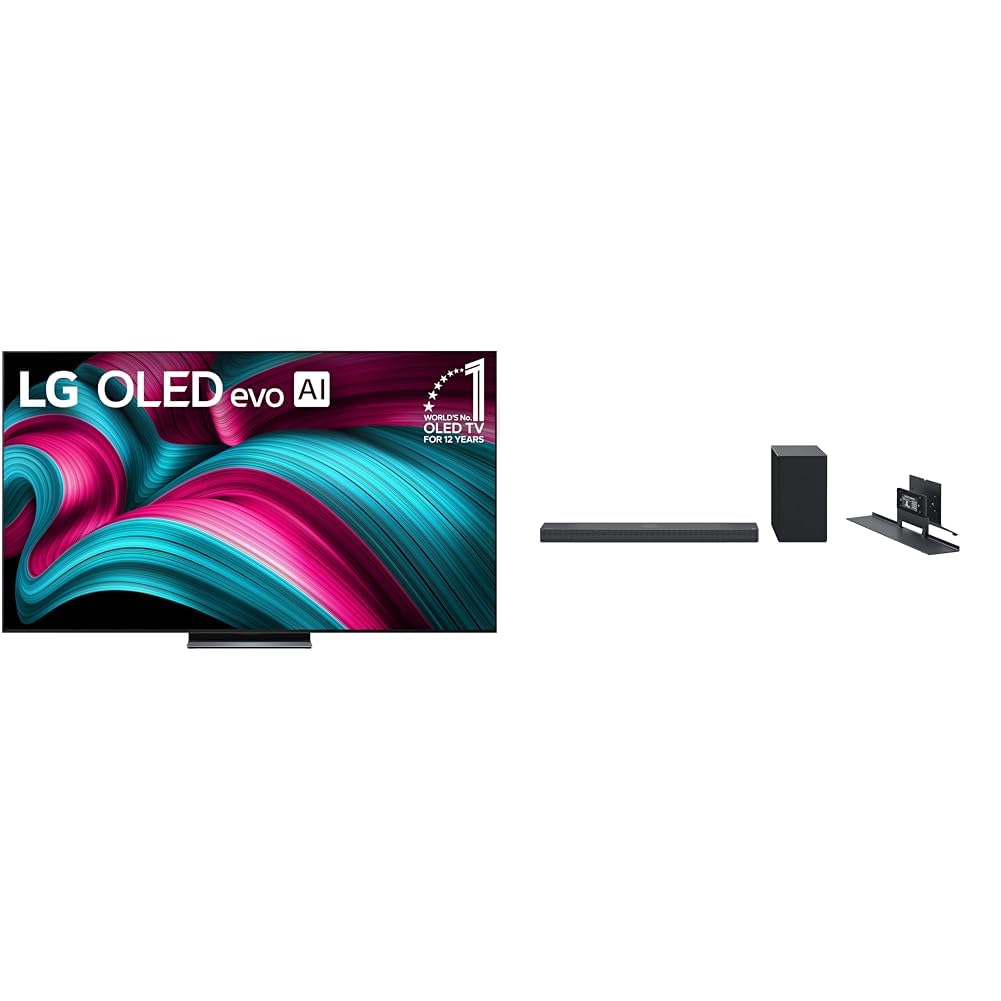 LG 65-Inch Class OLED evo AI 4K C5 Series Smart TV w/Dolby Atmos, Dolby Vision, HDR10, AI Super Upscaling 4K, Filmmaker Mode, Wow Orchestra, Alexa Built-in (OLED65C5PUA, 2025)