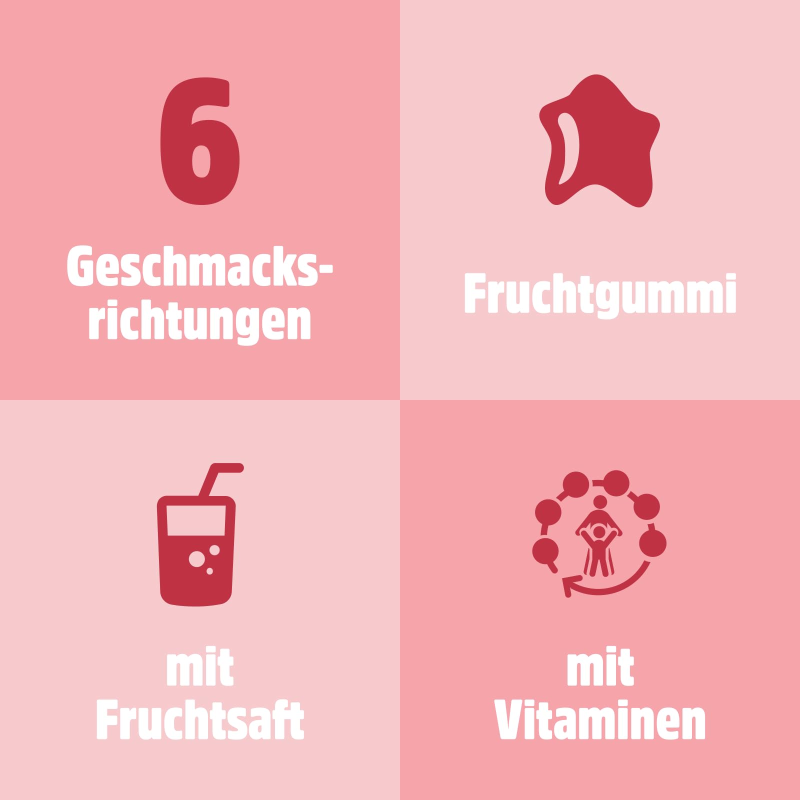 nimm2 Lachgummi – 1 x 376 g Maxi Pack – Fruchtgummi mit Fruchtsaft und Vitaminen – Süßigkeit in sechs Geschmacksrichtungen