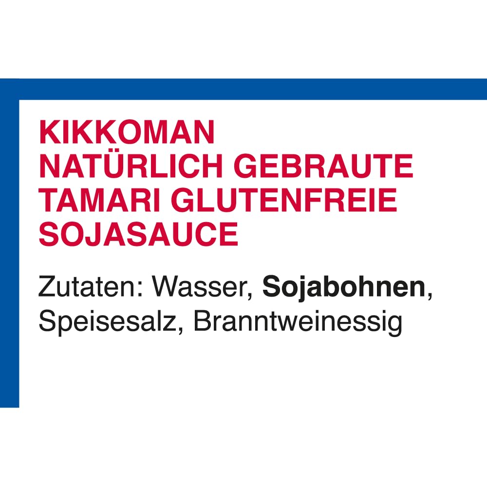 Kikkoman Tamari Glutenfreie Sojasauce - 1 Liter