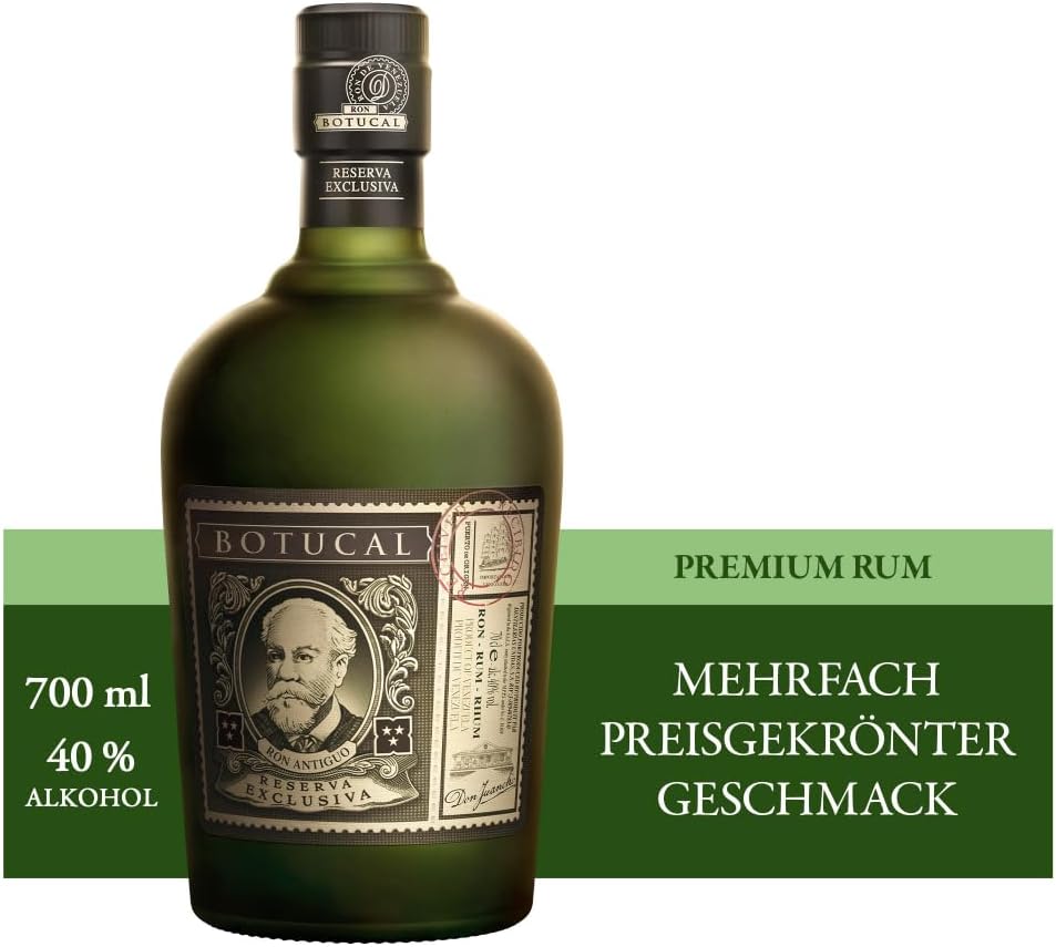 Botucal Reserva Exclusiva Rum - Geschenkempfehlung- Komplex und ausgewogen, mit einem langanhaltenden, verführerischen Abgang -0.7L/40% Vol.