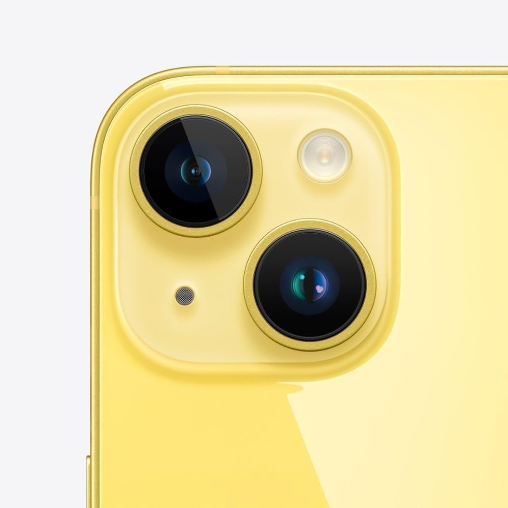 Apple iPhone 14 Plus, 128GB, Yellow - Unlocked (GSM Only) (Renewed)