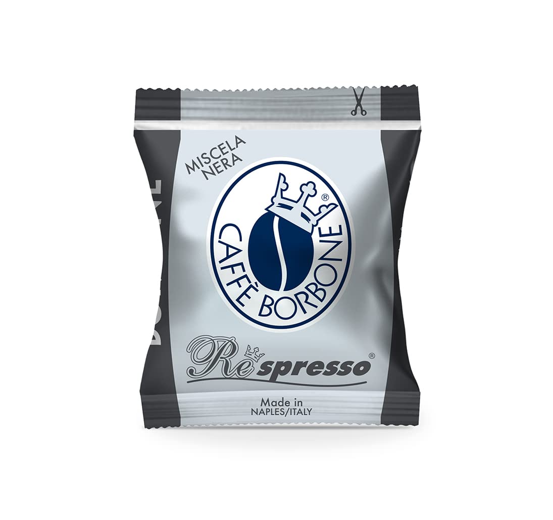 Caffè Borbone Respresso, Blaue Kaffeemischung - 100 Kapseln - Kompatibel mit Nespresso®* Haushalts-Espressomaschinen