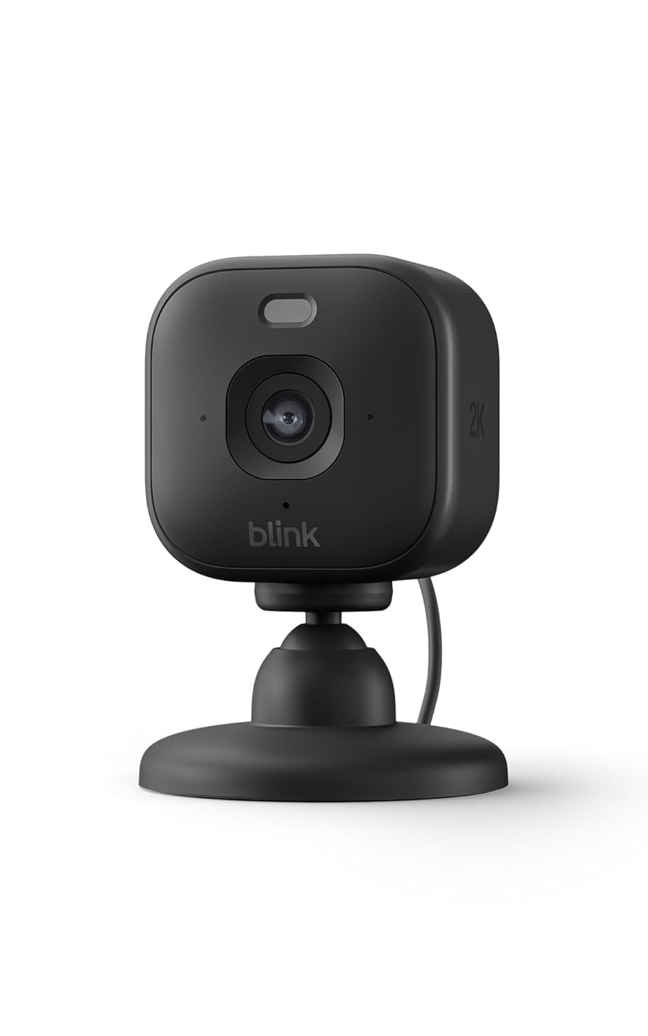 Blink Mini 2K+ (neueste Generation) Überwachungskamera für den Innenbereich| Sicherheitskamera mit Netzstecker für zuhause | 2K-Videoauflösung, 4-fach-Zoom, Nachtsicht in Farbe | 1 Kamera – Schwarz