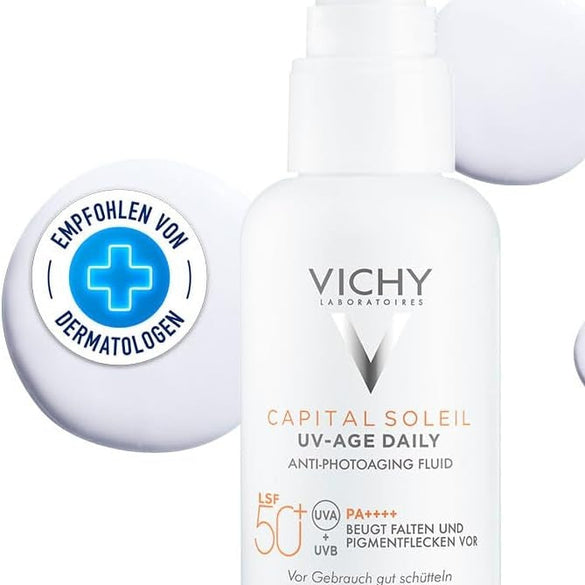 Vichy Capital Soleil UV - Age Anti Ageing Sunscreen SPF 50+ with Niacinamide 40ml