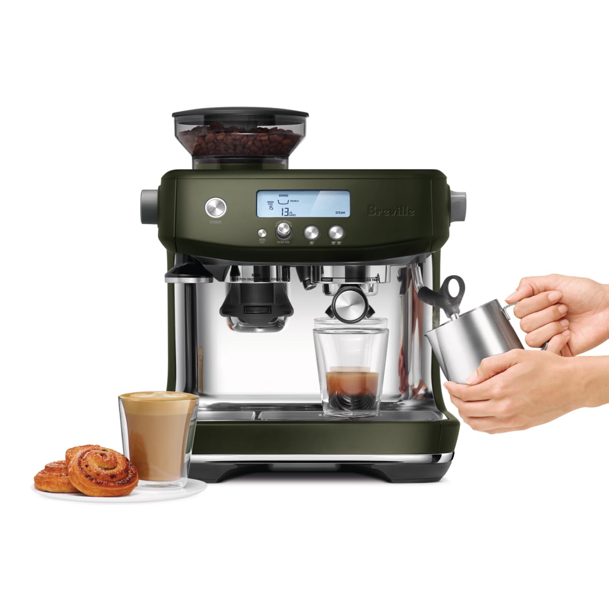 Breville Barista Pro Espresso Machine BES878BSS, Brushed Stainless Steel