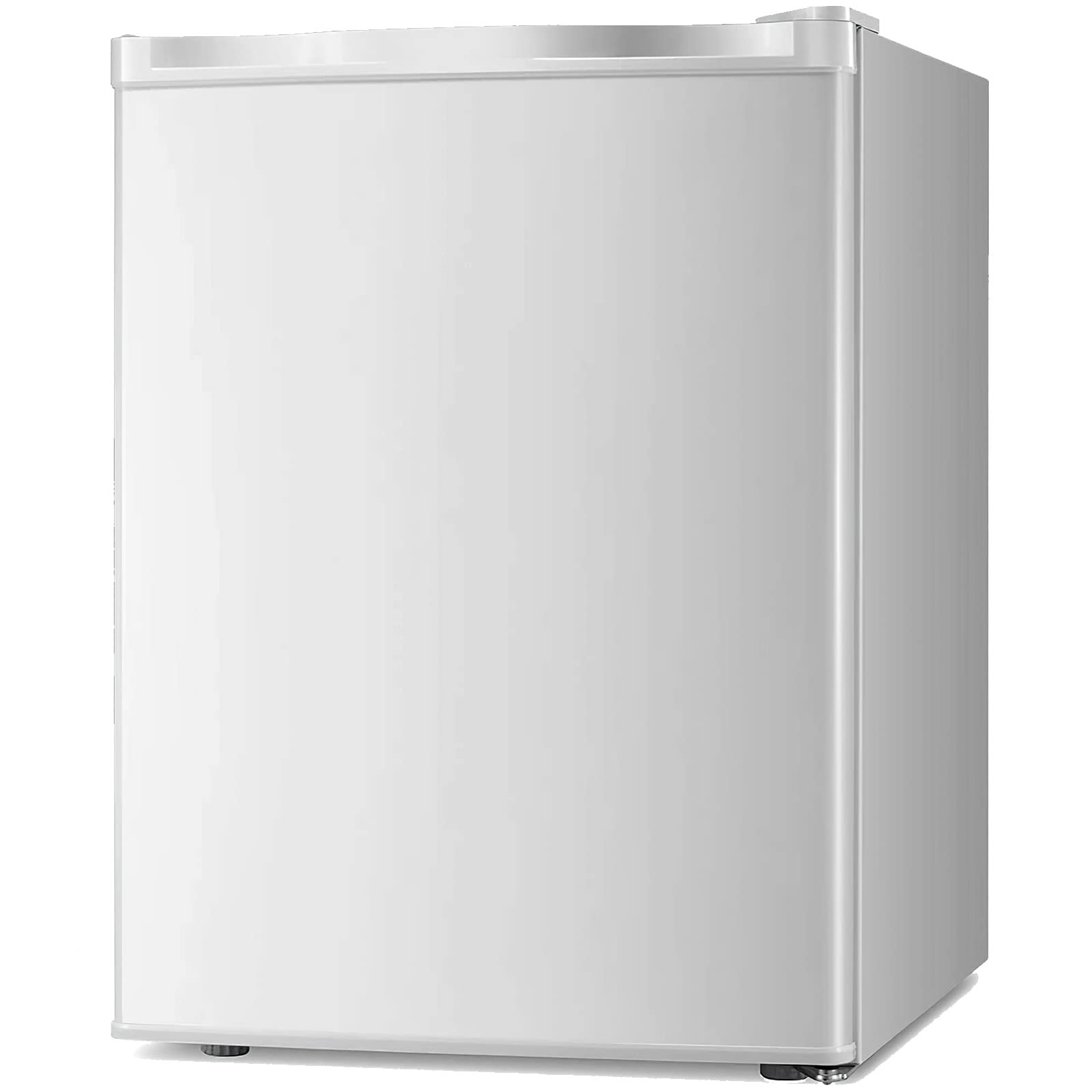 Kismile Small Freezer Upright, 3.0 Cu.ft Mini Freezer with Adjustable Thermostat, Removable Shelves, Reversible Single Door, Stand Up Freezer for Bedroom/Home/Dorms/Apartment (Stainless Steel)