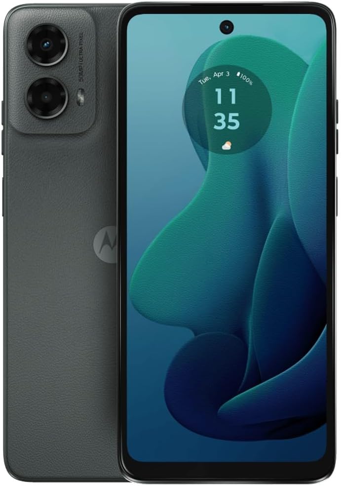 Motorola Moto G 5G 2024, 128GB + 4GB RAM, Sage Green - Unlocked (Renewed)