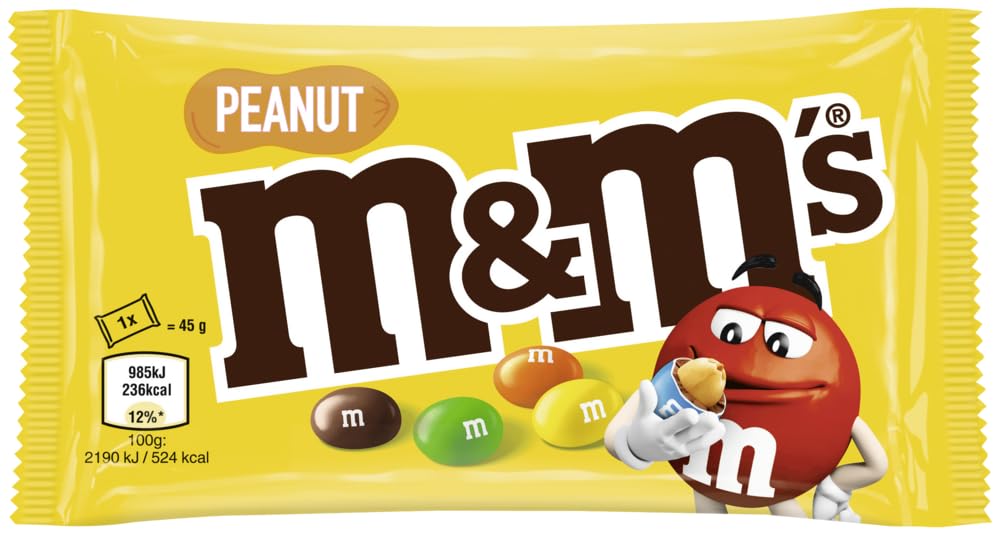M&M's Crispy, Schokoladen Großpackung, 24 x 36g, Knusprige Schokolinsen als Süßigkeiten, Schokoladen Geschenk (816g)