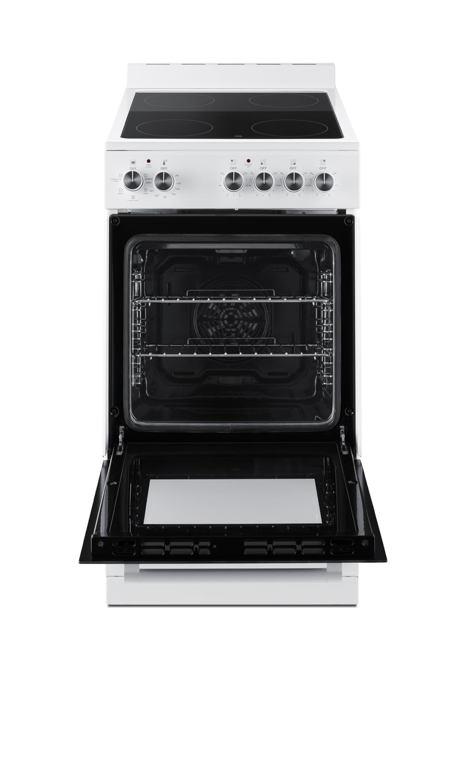 Summit 24” Electric Smooth Top Range, Large 2.44 cu.ft. oven. ADA Compliant, White- REXT24W